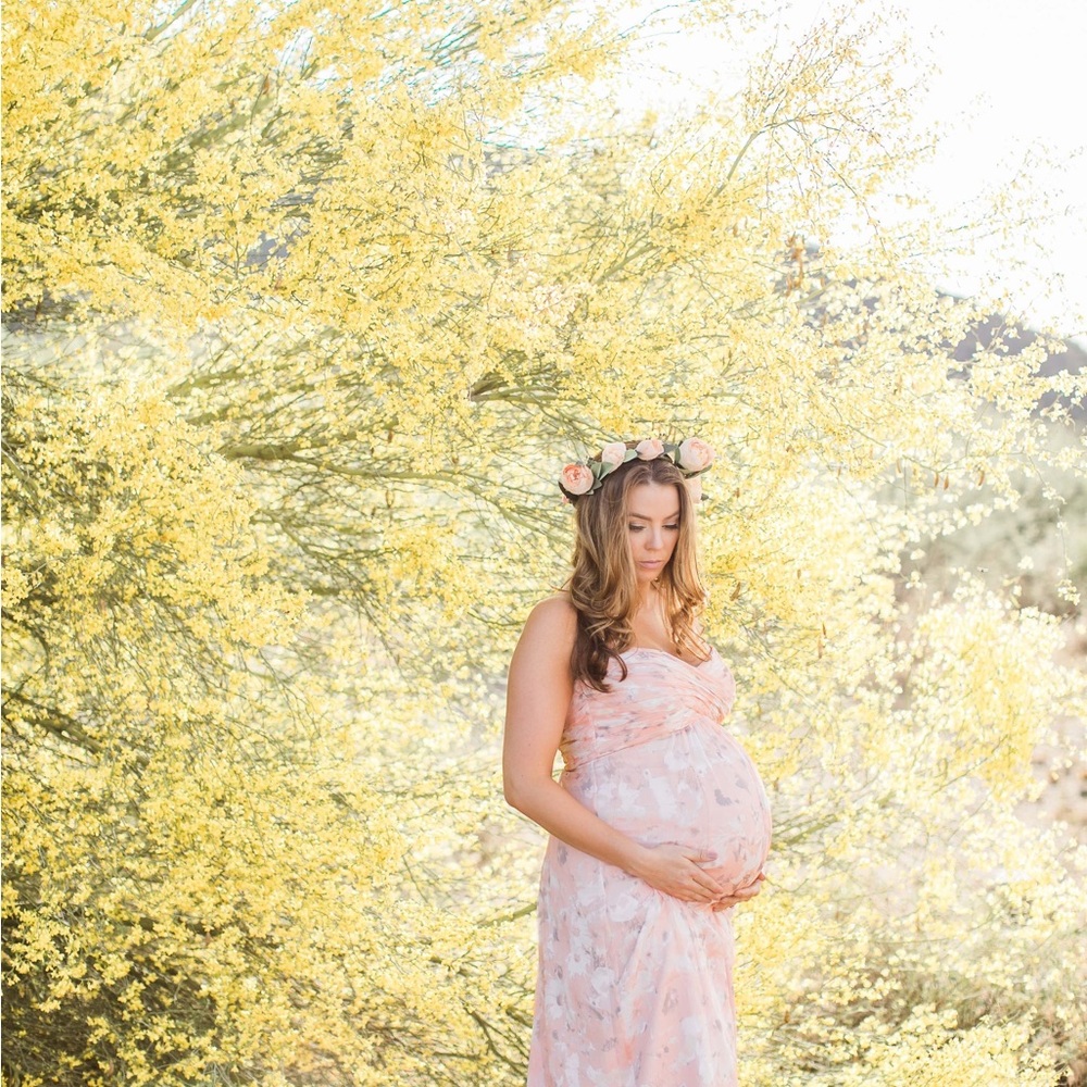 Pink Floral Maxi